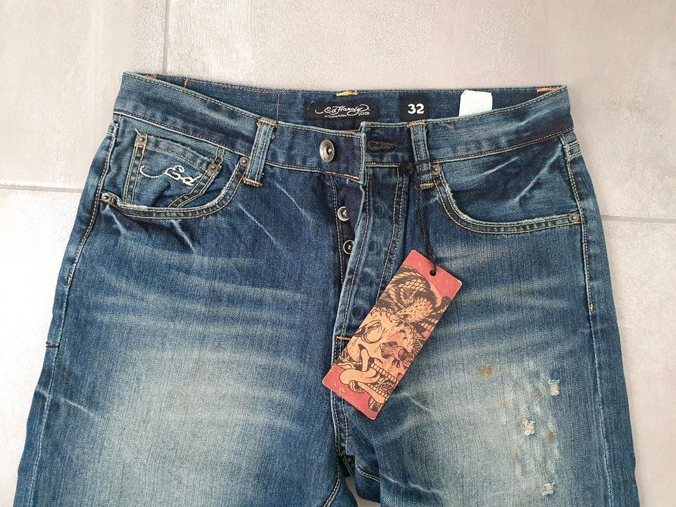 Original Ed Hardy Jeans by Ch. Audigier, NEU, Luxus-Sammlerstück in Rösrath