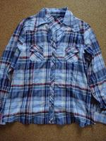 Bluse kariert Damen rot/blau/weiß Gr. 42 Multiblu Jeans Fritz Hessen - Bad Vilbel Vorschau