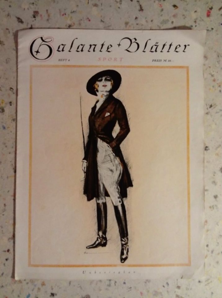 „Galante Blätter“, Heft 4, 1921 in Stuttgart