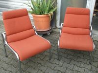 MARTIN STOLL Designer Sessel Chair 60er Chrom Wolle Wuppertal - Langerfeld-Beyenburg Vorschau