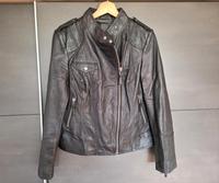 Damen Lederjacke 40 Schwarz Echtleder Biker Jacke TCM Tchibo Sachsen - Borna Vorschau