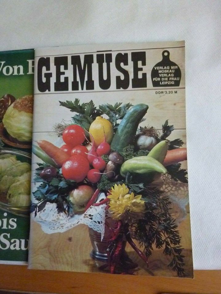 9 DDR- Back- Koch- Gemüse- Rezept- Hefte Verlag für die Frau in Halle