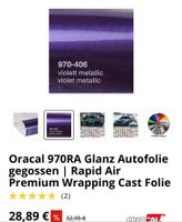 Autofolie Oracal violett metallic Car Wrap Hannover - Ahlem-Badenstedt-Davenstedt Vorschau