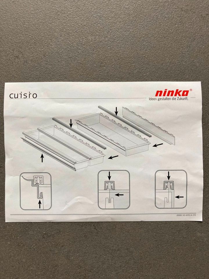 NINKA CUISIO Besteckeinsatz Schrankbr. 500mm Kunststoff graphit in Netphen