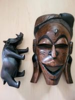 Holzfigur Afrikanisch Tier Maske Baden-Württemberg - Waldshut-Tiengen Vorschau