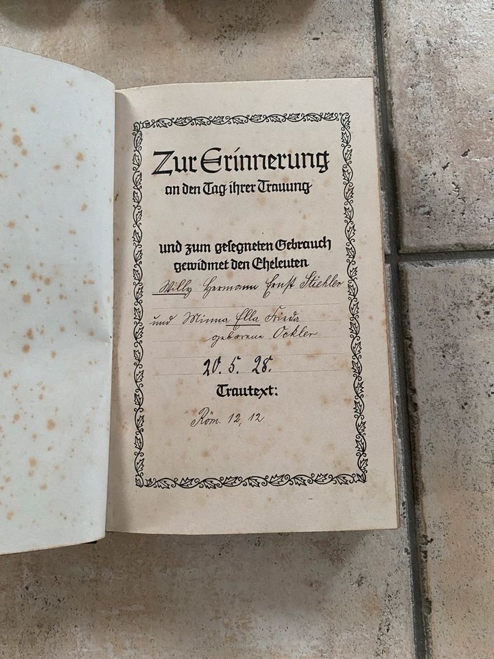 Alte Luther Bibel,Evangelisches Gesangsbuch Trödel in Lutherstadt Wittenberg