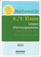 Mathematik 8./9. Klasse,  mentor, Gleichungen, Bruchtherme Niedersachsen - Goslar Vorschau