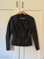 Lederjacke dunkelgrau / schwarz Saarland - Bexbach Vorschau