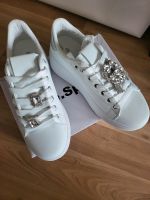 Plateau Sneaker Turnschuhe Glitzer Sommer Schuhe weiß Silber Berlin - Wilmersdorf Vorschau