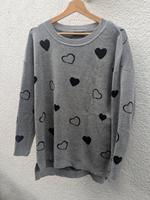 Damen Pullover grau Herzen Gr 40/42 Strick GIna Oversized Look Bayern - Coburg Vorschau