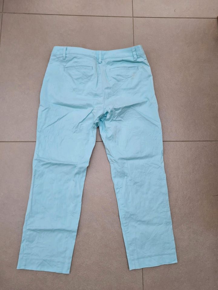 Land's End Damen Caprihose Gr. 40 US 10 türkis Topp in München