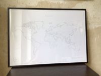 Gerahmtes Bild/Print - World Map, DinA2 Hamburg-Nord - Hamburg Eppendorf Vorschau