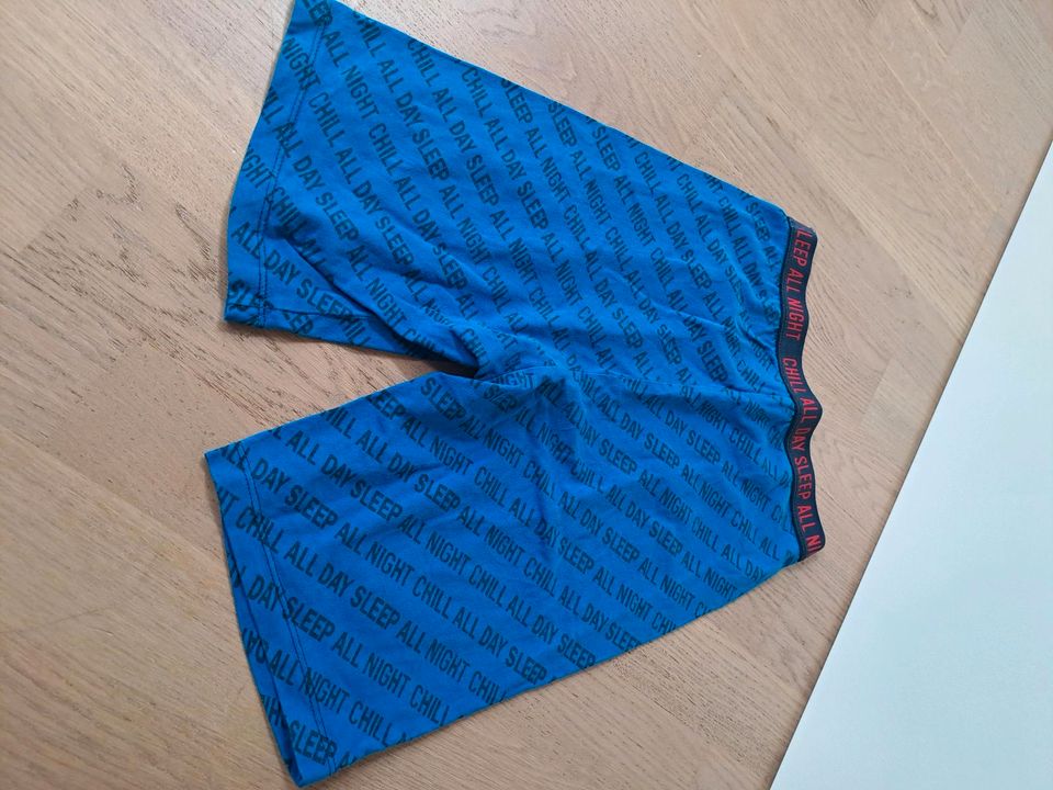 Kurzer Schlafanzug blau WE-fashion Gr. 134/140 in Brandis
