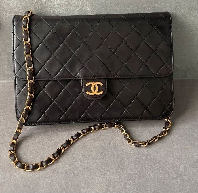 SALE CHANEL Vintage Single Flap Bag Tasche Handtasche Pushlock in Berlin