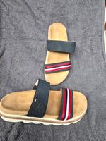 Damen Pantolette Blau/Rot/Weiss Gr.38 Hamburg-Mitte - Hamburg Hamm Vorschau