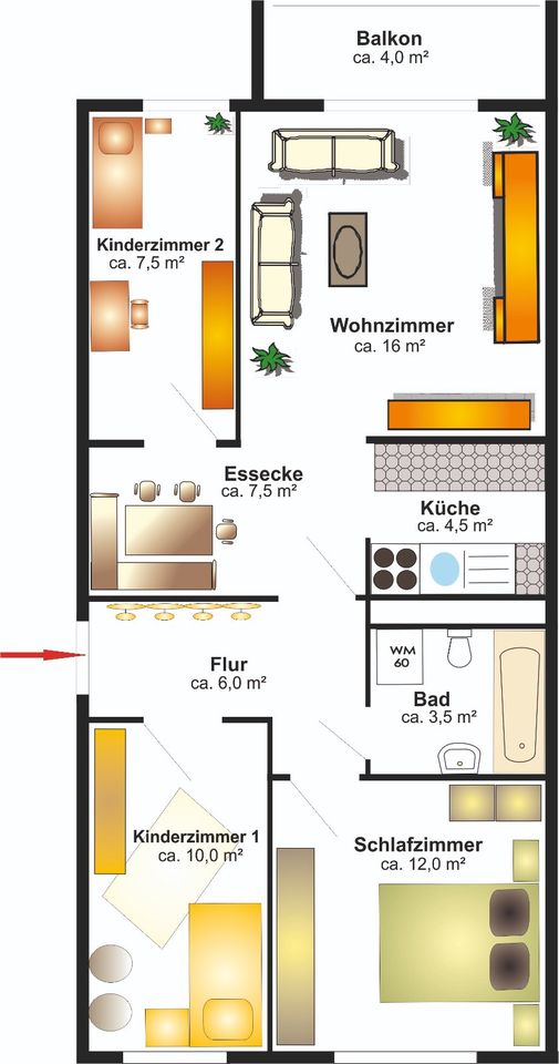 Neue Wohnung mit 4 Räumen gefällig? in Hohenstein-Ernstthal