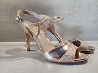 BUFFALO SANDALETTEN HIGH HEELS AIDA - GR. 39 - GOLD Nordrhein-Westfalen - Hagen Vorschau