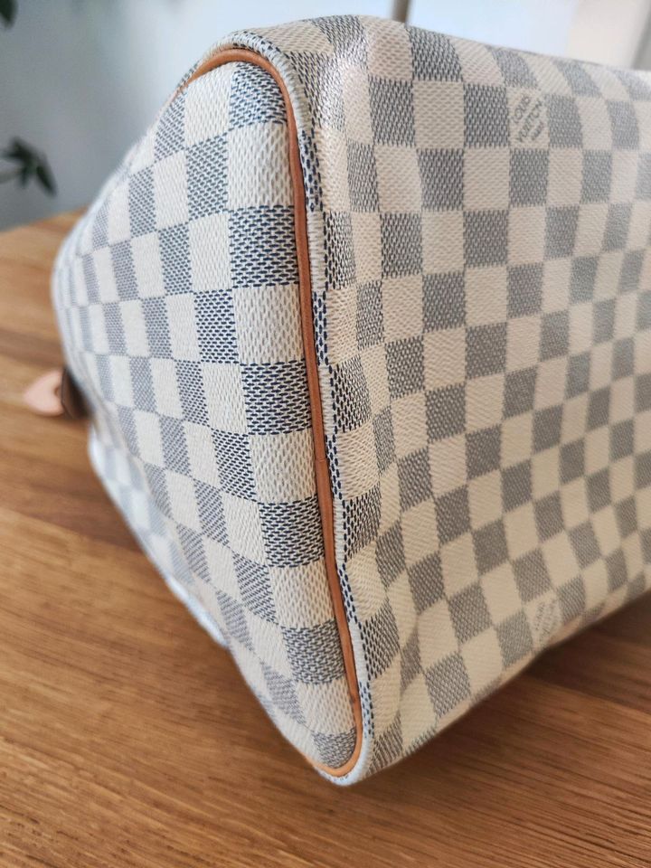 Louis Vuitton Speedy35 Damier Azur Canvas OHNE Schulterriemen in Leer (Ostfriesland)