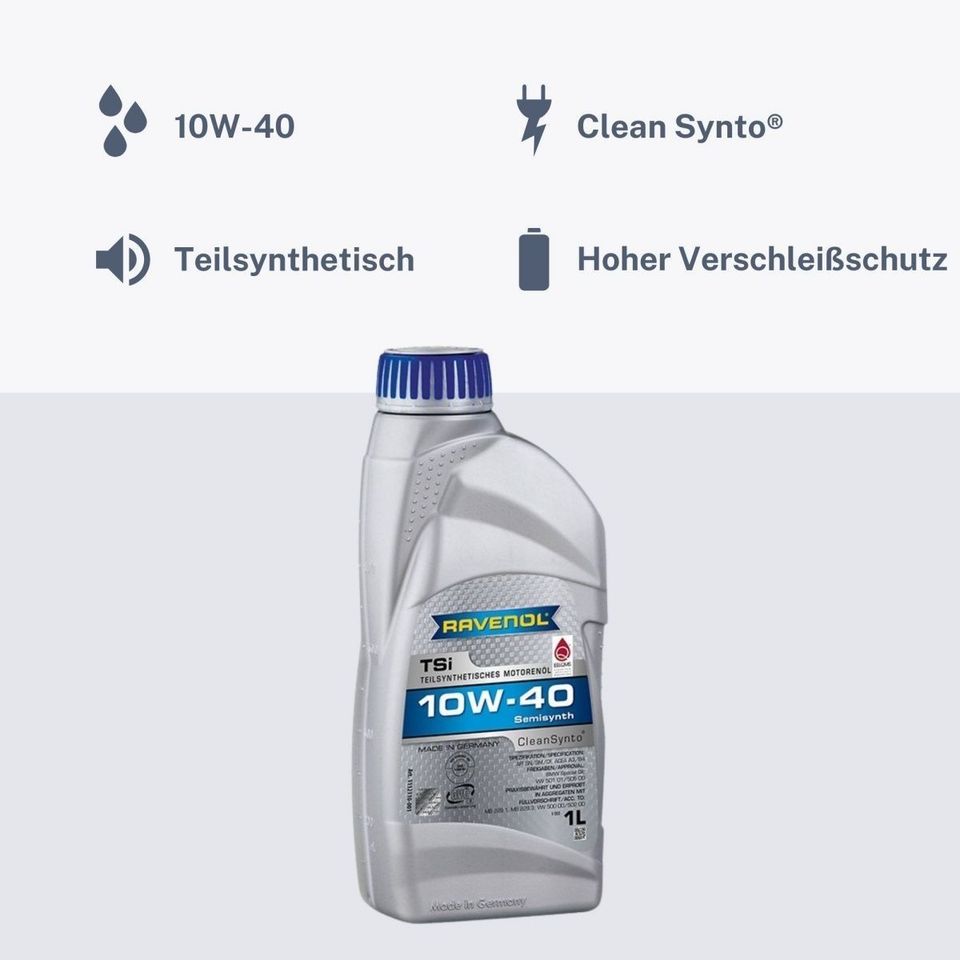 (14.00€/1l) Ravenol TSI SAE 10W-40 Hochleistungs-Leichtlauf Motor in Bonn