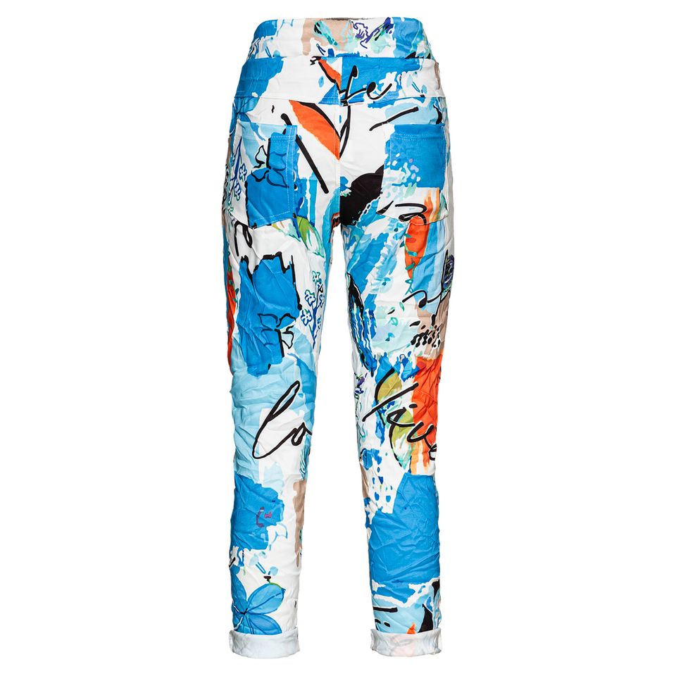 Joggpant im Alloverprint, azur Gr. 44/46 von TREDY (NEU) in Duisburg