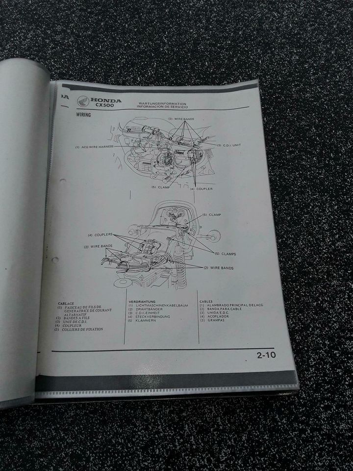 Motorrad  Werksatthandbuch , Güllepumpe , CX 500  HONDA in Aachen