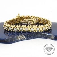 Wert 15.500,- Tennis Brillant Armband 585er Gold 152542 xxyy Hannover - Mitte Vorschau