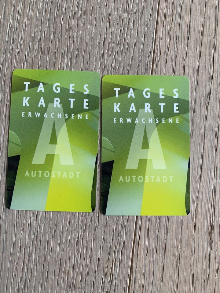 2 Tageskarten Autostadt Wolfsburg in Düsseldorf