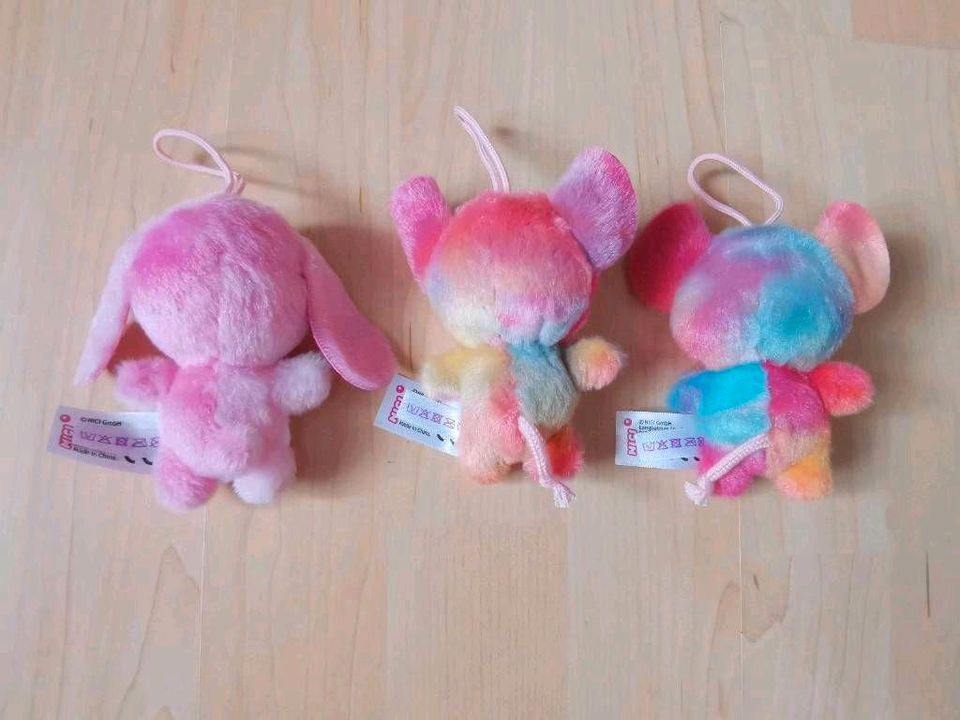 Kinder Glubschi Plüsch Schlüsselanhänger, pink, Glitzer Hase, Bär in Lappersdorf