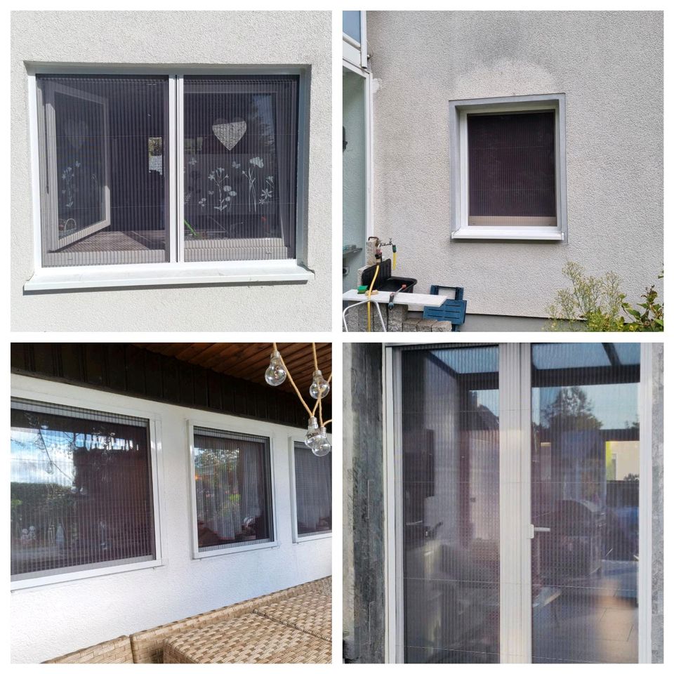 Insektenschutz Türen Fenster Fliegengitter Plissee Moskitonetz in Herten