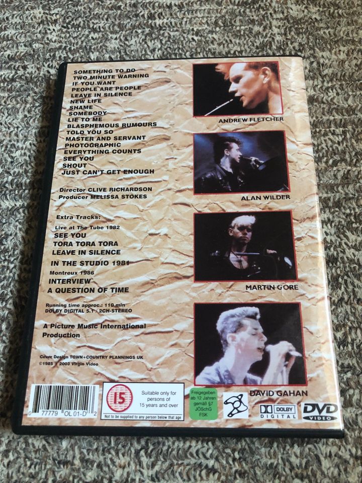 Depeche Mode DVD The World We Live In And Live In Hamburg Tour in Arzberg