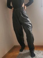 y2k vintage Lederhose; rave, techno, oversized, schwarz, Karotte Rheinland-Pfalz - Bitburg Vorschau