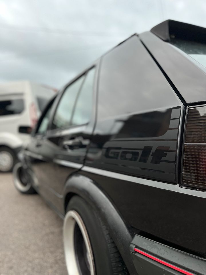 VW Golf 2 BBS Seitenaufkleber in Ehrenkirchen