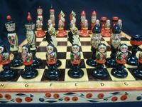 altes Vintage Schachbrett Spiel mit Matroschka Puppen/ Figuren Baden-Württemberg - Schwäbisch Gmünd Vorschau