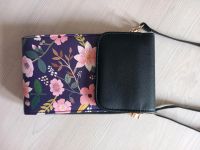 *neu* Kleine schwarze Umhängetasche mit Blumen, Handytasche Niedersachsen - Wölpinghausen Vorschau