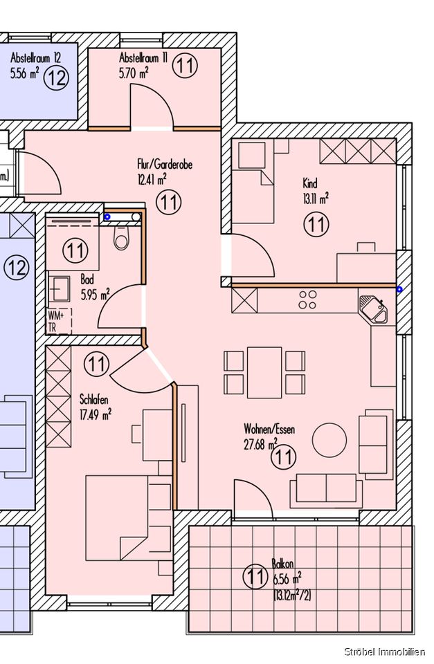 Moderne Eigentumswohnung im schönen Crailsheim- Altenmünster zu verkaufen in Crailsheim