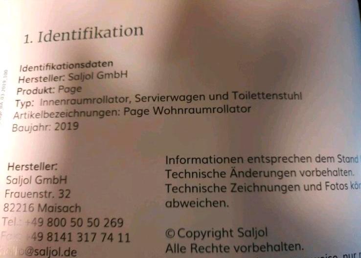 SOLJOL,Rollator, Wohnraumrollator,Servierwagen,Toilettenstuhl in Ibbenbüren
