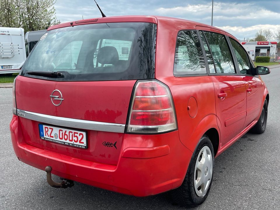 OPEL ZAFIRA-B 1.6, TÜV 01.2025, AHK, KLIMA, 7 SITZER in Kastorf