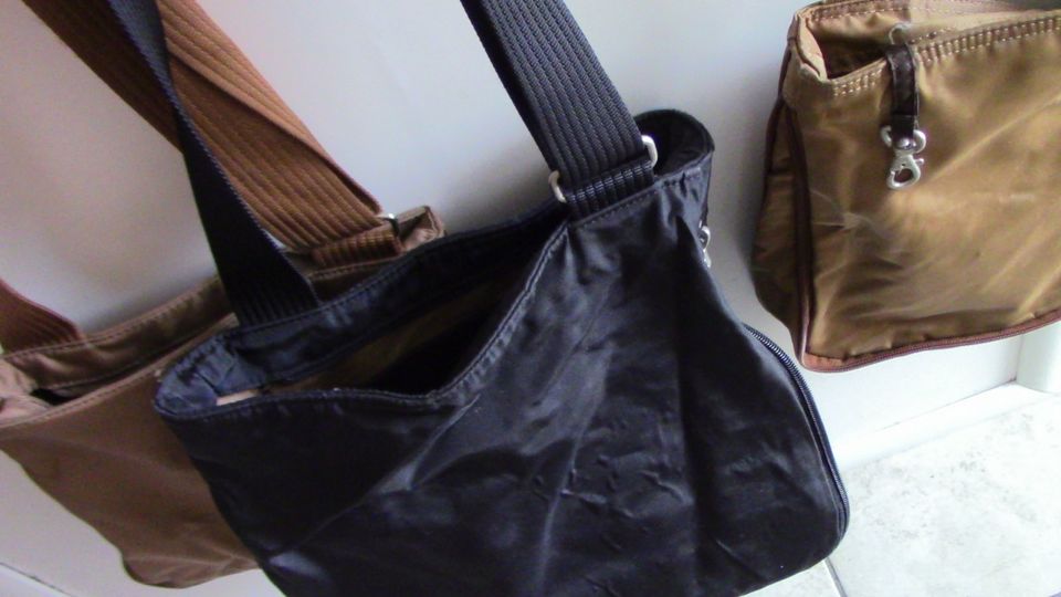 Bogner Tasche Segeltuch camel; schwarz, Shopper rosa in Ketsch