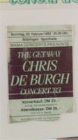 Chris de Burgh Karte 20.02.1983 Baden-Württemberg - Rielasingen-Worblingen Vorschau