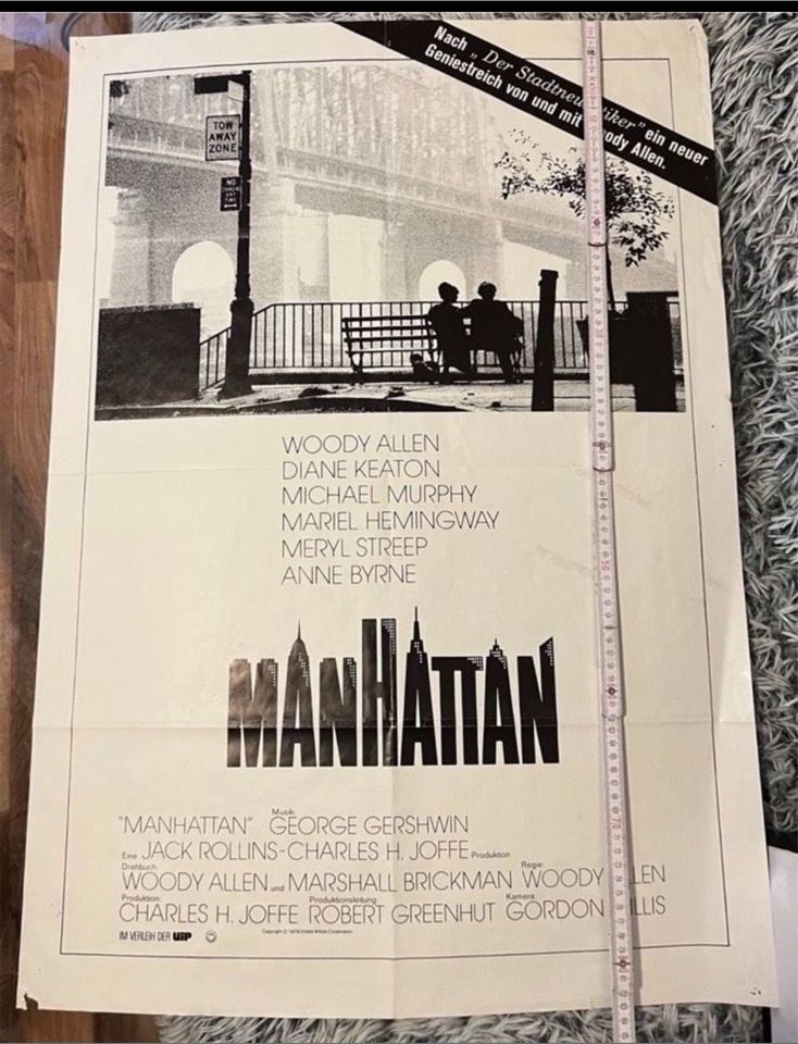 Werbeplakate Film „Manhattan"1979 Größe 83x58 in Nürnberg (Mittelfr)