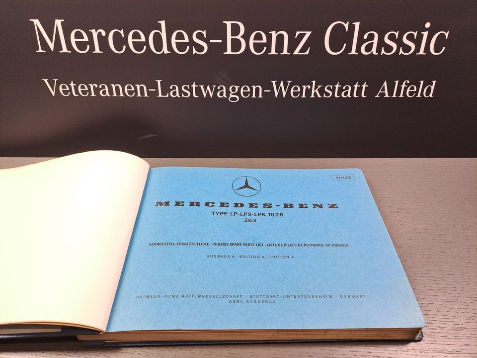 Mercedes-Benz Fahrgestell-Ersatzteilliste LP-LPS-LPK 1626 in Alfeld (Leine)
