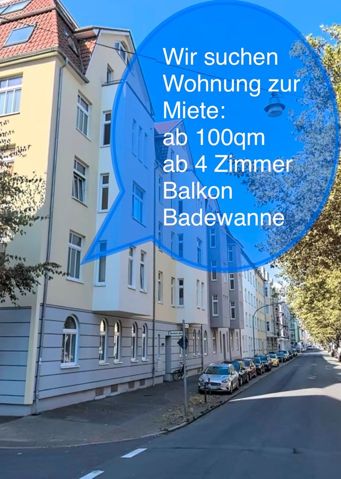 Suche: Wohnung ab 100qm, 4ZKBB, in Wilhelmshaven in Wilhelmshaven