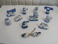 10 Miniaturen blau/weiß & 2 Miniatur Holzschuhe Delfts Holland Niedersachsen - Geestland Vorschau