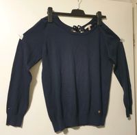 Esprit Pullover 40 42 L blauer Pulli mit Bändel im Nacken Hessen - Münchhausen Vorschau