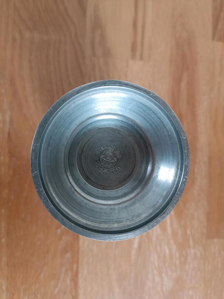 Frieling-Zinn Becher "WIR SÄEN IN HOFFNUNG" Höhe 12,5cm in Creglingen
