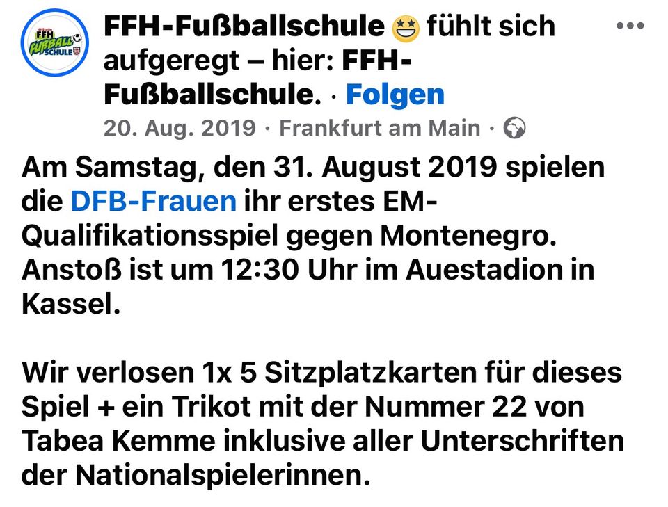 DFB Trikot mit Unterschriften in Dietzenbach