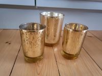 3er Set Teelichthalter Gold Hessen - Flieden Vorschau