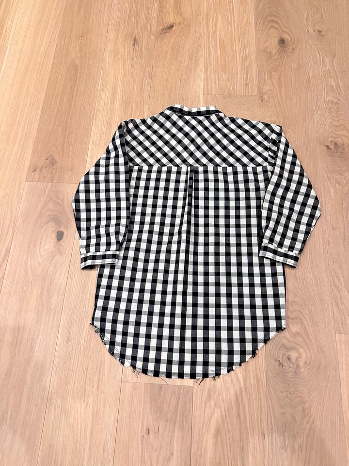 ⭐️ Bluse schwarz/weiß kariert  - Zara - 164 - Mädchen in Ruderting