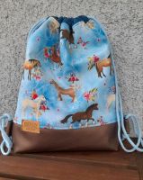 Beutelrucksack Turnbeutel Pferde - Handmade Neu Bayern - Rimpar Vorschau