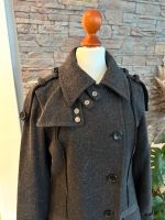 DKNY Mantel grau S/36 Clean Blogger Style Jacke 60% Wolle Hessen - Liederbach Vorschau